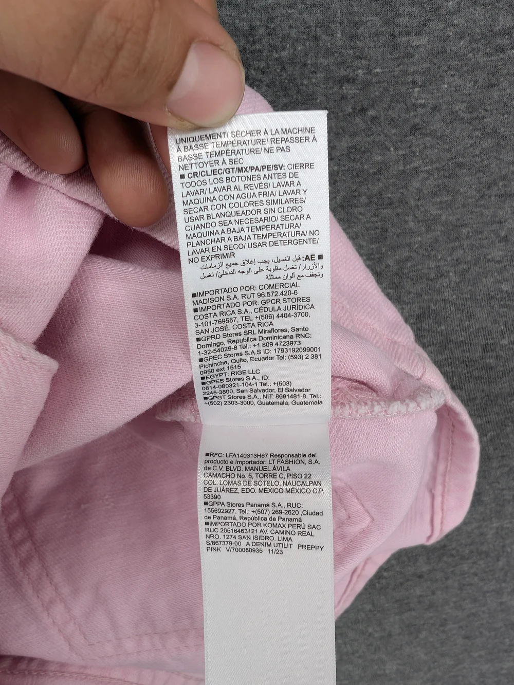 Girl's Old Navy Pink Button-Front Denim Skirt